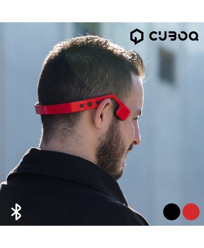 Ósea CuboQ Oortelefoon met Bluetooth voor Sporters Rood
