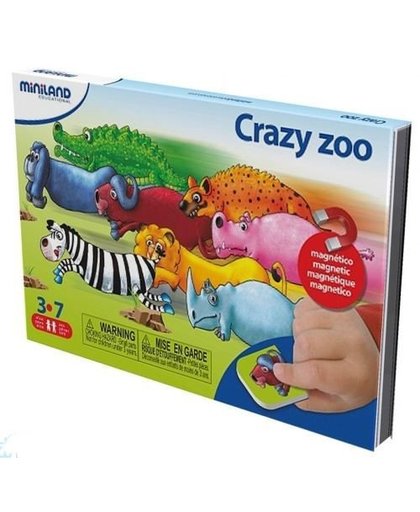 Miniland Taal: On The Go Magnetisch Spel Crazy ZOO