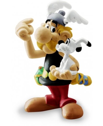 Figuurtje Asterix met Idefix - 5,5 cm - Plastoy