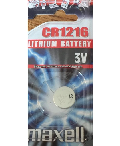 Maxell Lithium Batterij 3V CR1216