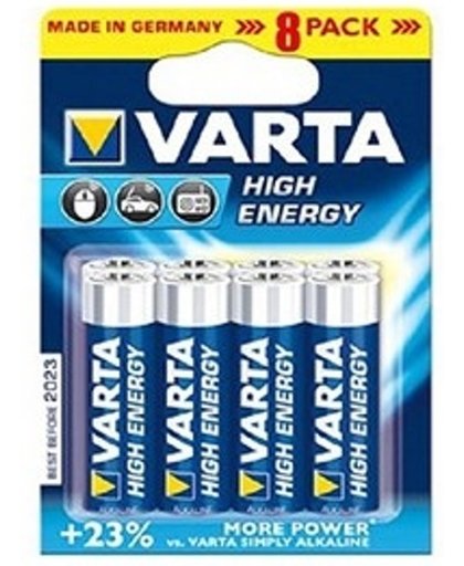 Varta 8x AA Alkaline 1.5V niet-oplaadbare batterij