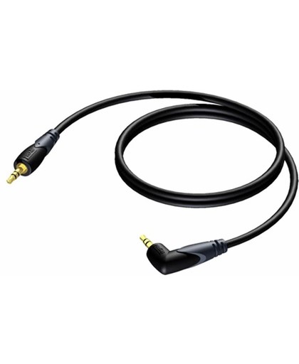 Procab CLA718 stereo 3,5mm Jack kabel met haakse connector - 1,5 meter