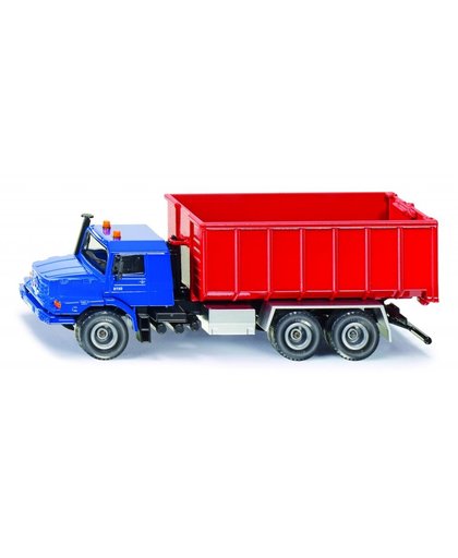 Siku Mercedes Benz vrachtwagen met afzetcontainer rood/blauw (3546)