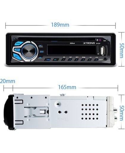 Carpar 1 DIN Autoradio AUX/DVD/USB 12V