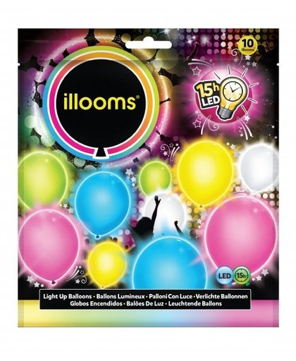 Illooms led ballonnen zakje van 10 stuks