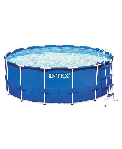 Intex Opzetzwembad Metal Frame Pool Set 549 x 122 cm blauw