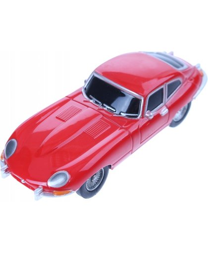 Cartronic Car Speed racebaan auto Jaguar E Type rood