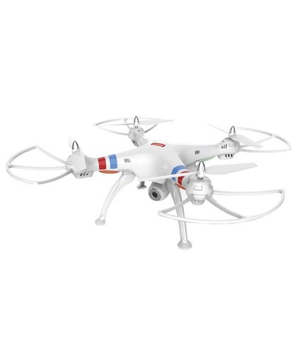 Cartronic Quadcopter Q8C met HD camera wit/rood