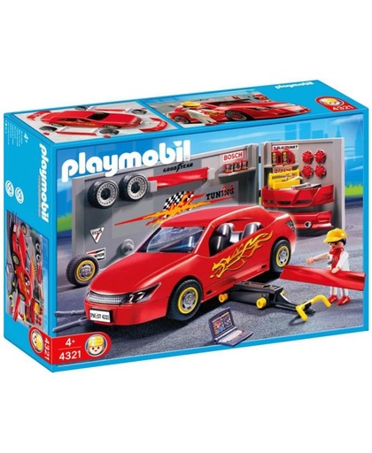 Playmobil Sportwagen met Werkplaats - 4321