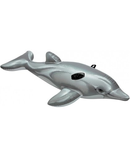 Intex opblaasbare dolfijn zilver 201 x 76 cm
