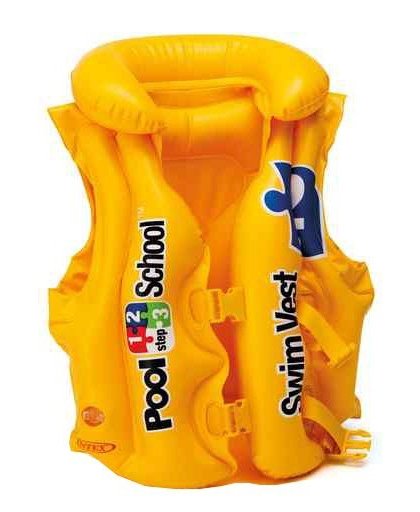Intex opblaasbaar zwemvest Pool School junior geel