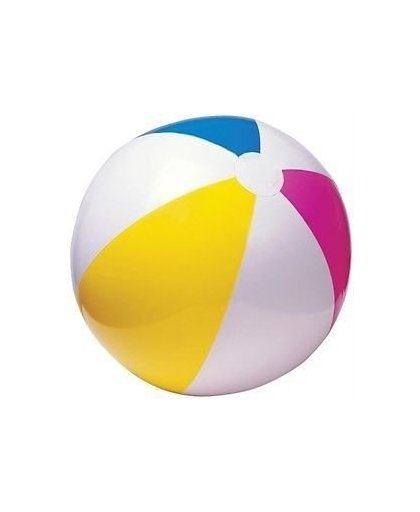Intex Strandbal 61 cm geel/blauw/roze/wit
