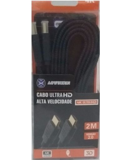 Premium HDMI 4K kabel | Extra Gold Plated | Geweven Kabel | Superstrerk | 10.2 Gbps+ | 240Hz+ | FULL HD 1080P | 24K Gold Plated | Zwart  2  meter