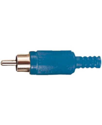 Eenvoudige blauwe mannelijke RCA connector
