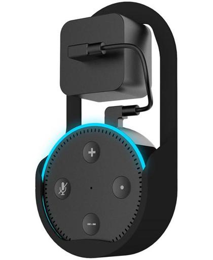 DVSE - Amazon Echo Dot 2e generatie muur houder oplaad hulp en ontvangst verbetering, plastic, (zwart)