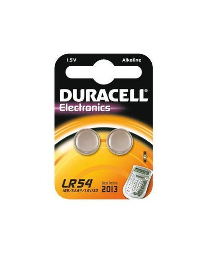 Duracell Knoopcel Batterij LR54 Alkaline - Pak à 2 stuks