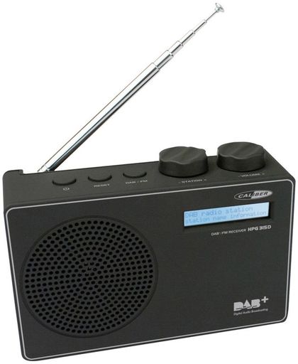 Caliber HPG315D - Portable Draagbare DAB+ / FM radio - Zwart