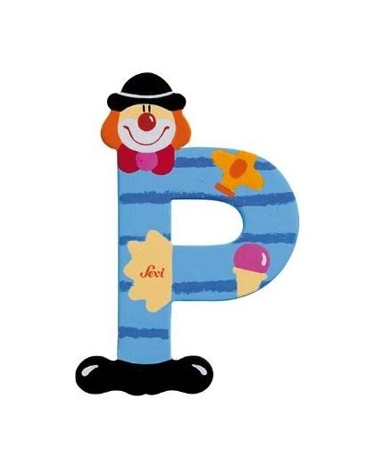 Sevi Letter P Clown 10 cm