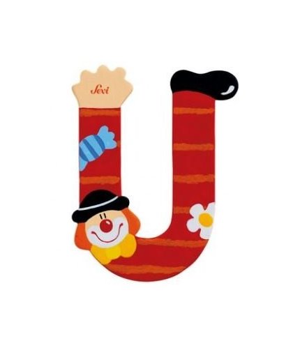 Sevi Letter U Clown 10 cm