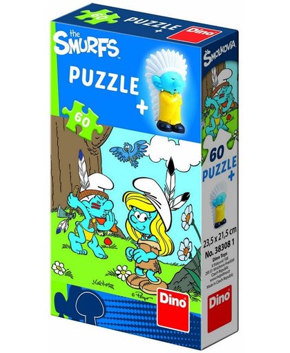 Smurfen puzzel 60 stuks Indianen Smurf
