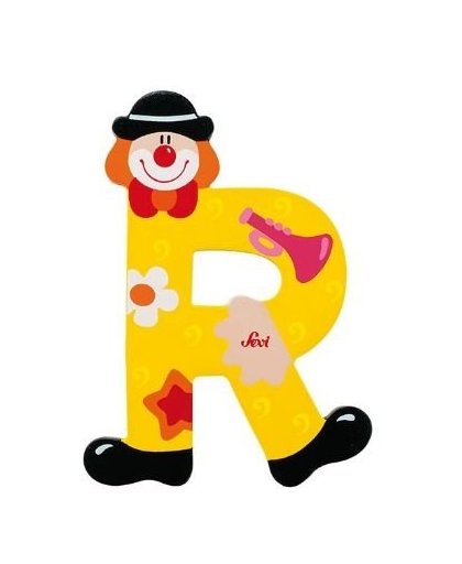Sevi Letter R Clown 10 cm