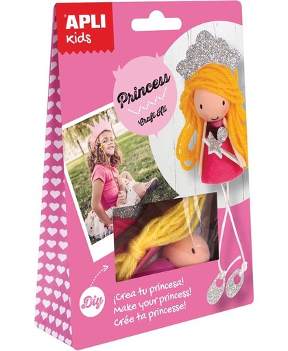 12x Apli Kids craft kit, op blister, prinses