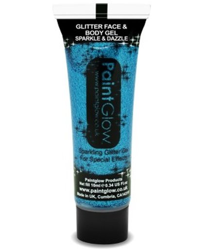 PaintGlow Face & Body paint Glitter Blauw