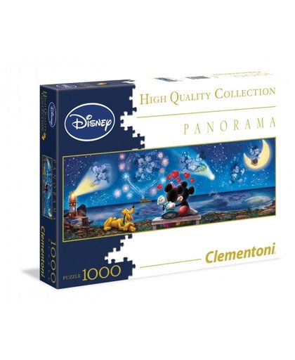 Clementoni Panorama puzzel Mickey & Minnie 1000 stukjes