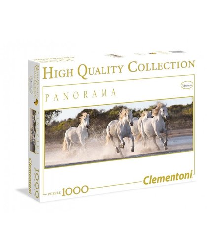 Clementoni Panorama puzzel Paarden 1000 stukjes