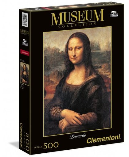 Clementoni legpuzzel Museum Collection Mona Lisa 500 stukjes