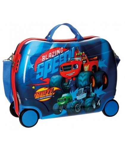 Nickelodeon Blaze Race koffer 38 x 50 x 20 cm blauw