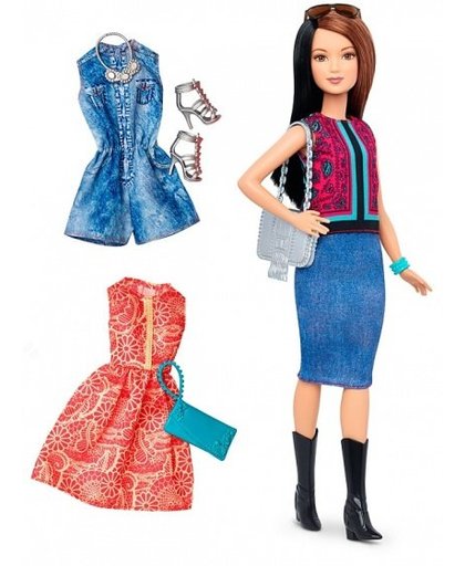 Barbie Fashionistas: tienerpop 33 cm 8 delig