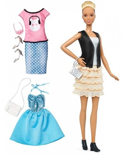 Barbie Fashionistas: tienerpop 33 cm 9 delig