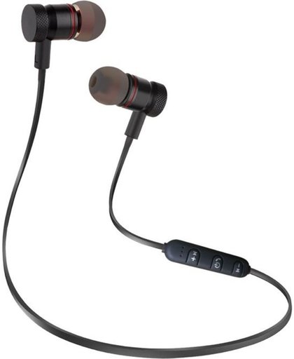 Bluetooth Draadloze Oortjes / Sport Oordopjes met Microfoon - Geschikt voor Hardloop & Sport (Zwart)