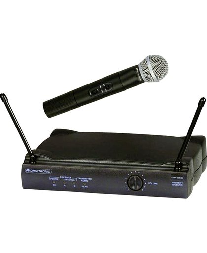 Omnitronic VHF-250 draadloze microfoon