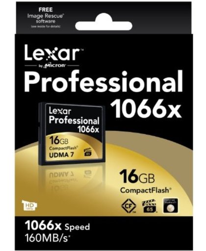 Lexar Professional UDMA7 CompactFlash kaart 16GB 1066x