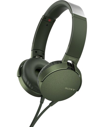 Sony XB550AP Hoofdband Stereofonisch Bedraad Groen mobiele hoofdtelefoon