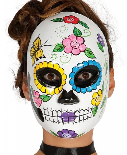 Mexicaans Masker Dia de los Muertos Vrouw voorkant