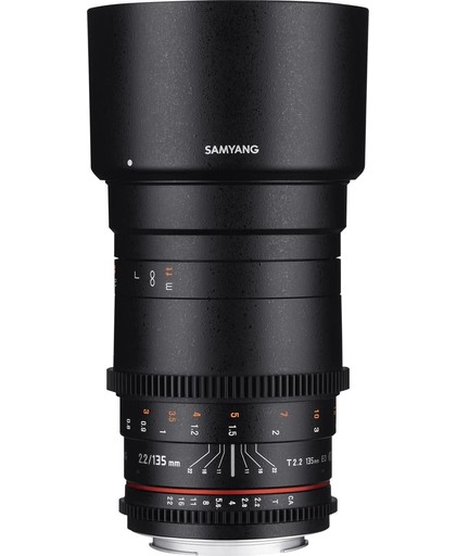 Samyang 135mm T2.2 Vdslr Ed Umc - Prime lens - geschikt voor Nikon
