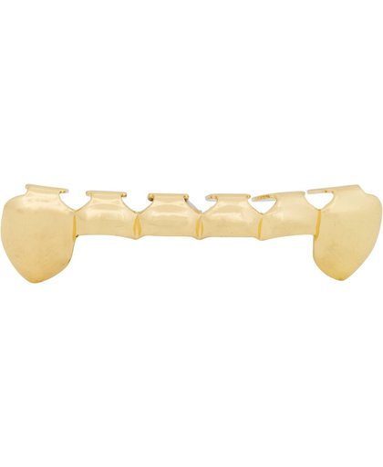 GrillShop Grillz tanden - onderkant - Goud OPEN - zelf op maat te maken