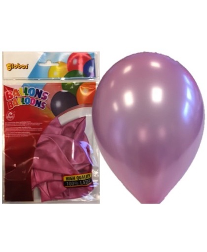 Ballonnen Pearl Roze zakje 8 stuks
