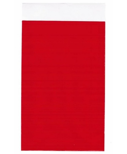 Papieren zakjes 7x13 cm rood 50 stuks