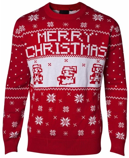 NINTENDO - Kersttrui Knitted Merry Christmas Sweater (M)