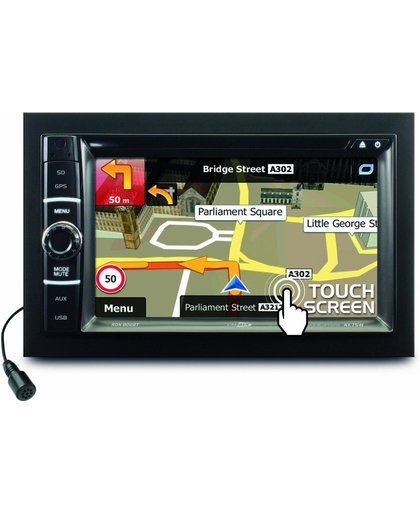 Caliber RDN802BT - 2 Din Autoradio met navigatie -  6,2 inch TFT-LCD touchscreen - CD/DVD speler - USB/SD/AUX & Bluetooth