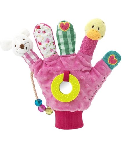 Imaginarium MANO-MARIONET PINK- Handschoen om met Baby te Spelen - Roze - Met Spiegeltje