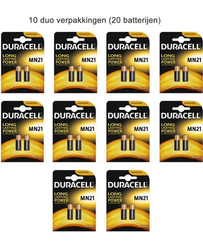 Duracell MN21  12V Batterijen 10 blisters van 2 stuks (20 Batterijen)