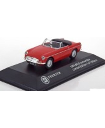 MG B Roadster 1964 Rood 1-43 Triple 9 Collection Limited 1500 Pieces
