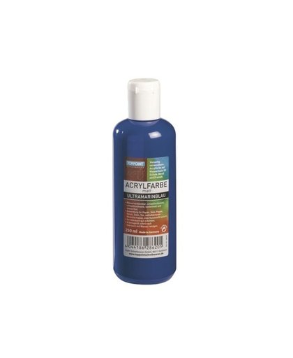 Toppoint acrylverf 250 ml blauw