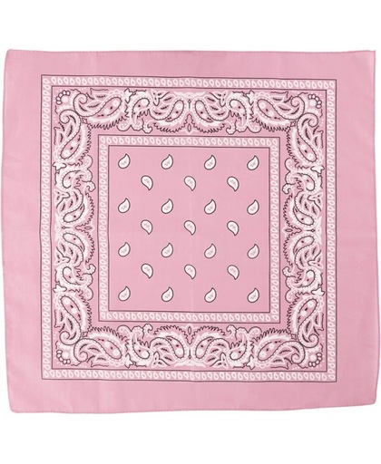 Bandana roze 55x55 cm