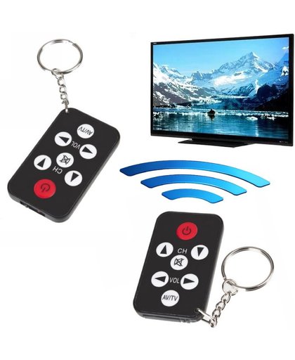 Universele Afstandsbediening Sleutelhanger - Mini Infrarood TV Remote Control